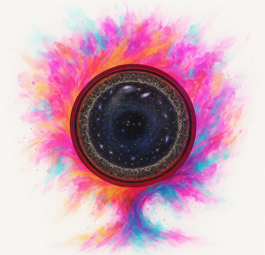 Expansive universe imagery, representing the scale of improbability